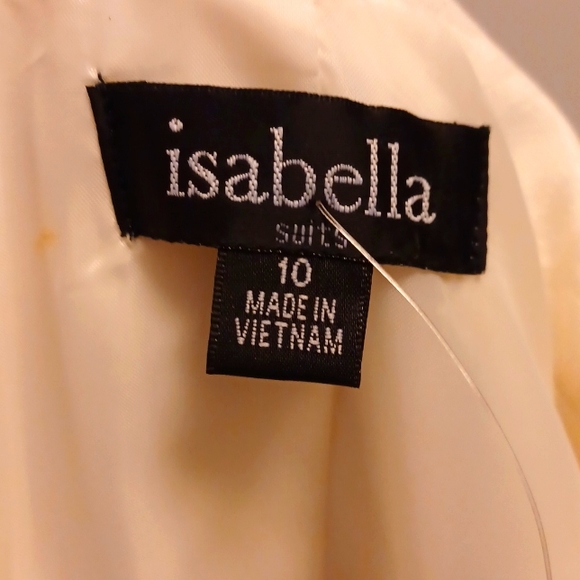 D13-👌- Isabella 2-piece Off-white Women's Suit - sz 10 (Never Worn) - Picture 8 of 8